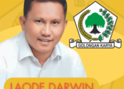 Golkar Serahkan Surat Tugas Kepada La Ode Darwin Sebagai Balon Bupati Mubar