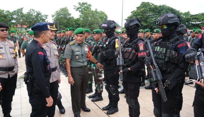 Personil Gabungan TNI dan Polri Siap Amankan Kehadiran Wapres RI di Sultra 