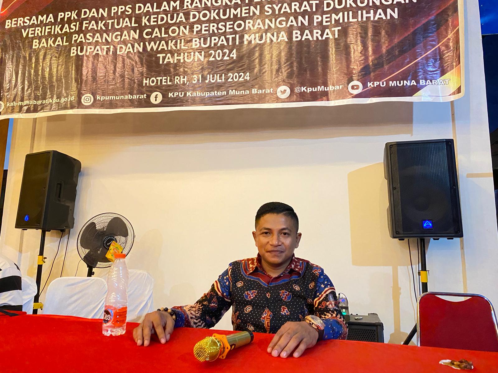 Koordinator Divisi Perencanaan Data dan Informasi, KPU Mubar, Samsul, (Foto : Kabartime.com).