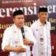 Ketgam : Pasangan Calon Bupati dan Wakil Bupati Muna Barat, La Ode Darwin- Ali Basa, saat menggelar Konferensi Pers di KPU Muna Barat, (Foto : Redaksi Kabartime.com).