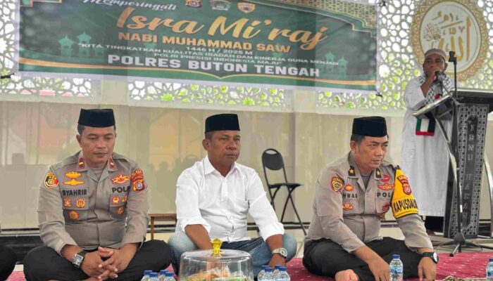 Tingkatkan Ibadah dan Kinerja, Polres Buton Tengah Laksanakan Peringatan Isra Mi’raj
