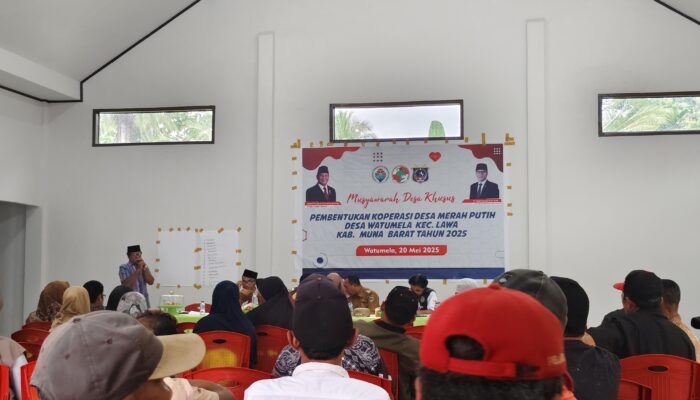 Koperasi Merah Putih Desa Watumela Terbentuk, Dukung Perkembangan Ekonomi Lokal