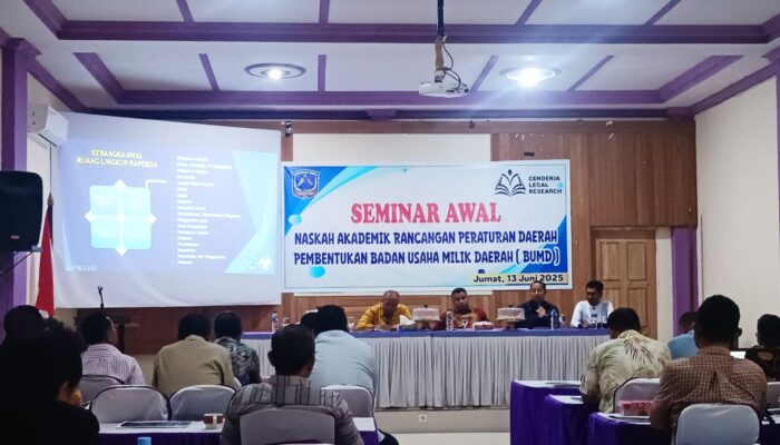 BUMD Muna Segera Tebentuk, Lembaga Cendekia Gelar Seminar Naskah Akademik Raperda