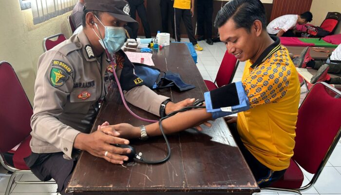 Polres Buton Tengah Gelar Bakti Kesehatan, Rayakan HUT Bhayangkara ke-79
