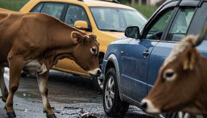 Sapi Keliaran Dijalan Sebabkan Kecelakaan, Korban Keluhkan Aturan Pernetiban Ternak di Mubar