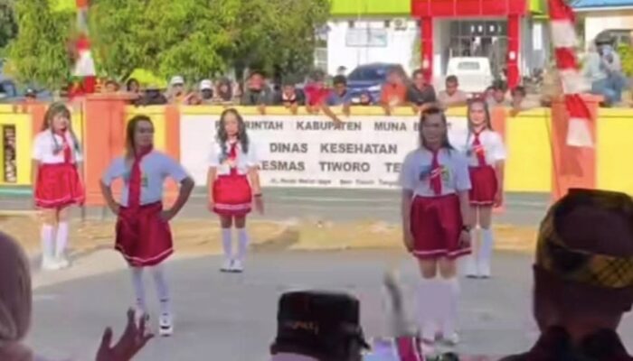Partisipasi Komunitas Waria di HUT RI Muna Barat Tuai Sorotan: Kostum Pelangi Picu Reaksi Warga