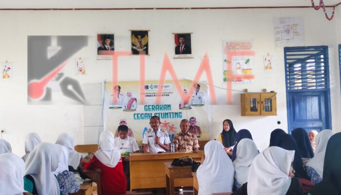 Dinkes Mubar Gencarkan Aksi Bergizi, Tablet Tambah Darah untuk Remaja Putri di SMPN 1 Wadaga