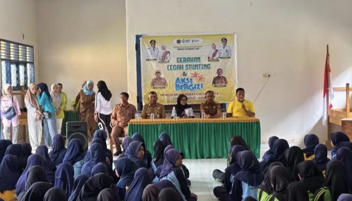 Dinkes Mubar Gencarkan Aksi Cegah Stunting dan Anemia di SMPN 1 Lawa