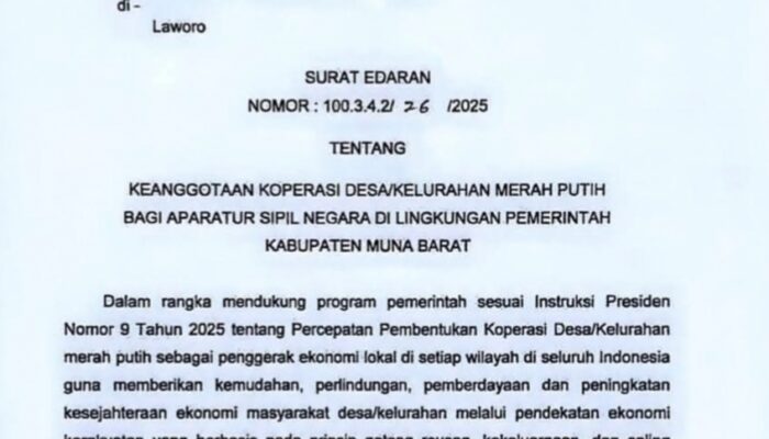 Bupati Mubar Instruksikan ASN Gabung Koperasi Desa Merah Putih