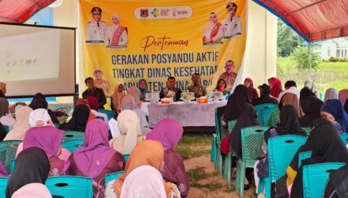 Wujudkan Indonesia Emas 2045, Dinkes Mubar Gencarkan Gerakan Posyandu Aktif di Desa Abadi Jaya