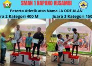 Siswa Utusan SMAN 1 Napano Kusambi, Mubar Bawa Pulang Dua Medali di Atletik Se-Sultra
