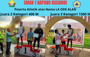 Siswa Utusan SMAN 1 Napano Kusambi, Mubar Bawa Pulang Dua Medali di Atletik Se-Sultra