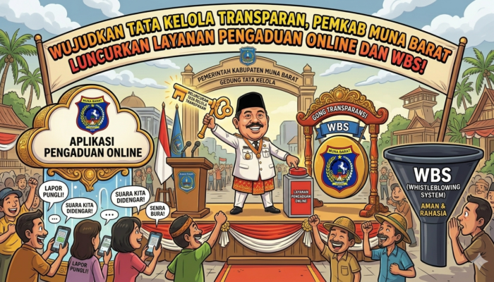 Wujudkan Tata Kelola Transparan, Pemkab Muna Barat Luncurkan Layanan Pengaduan Online dan WBS
