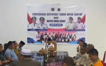Dukung Program Strategis Nasional, Pemkab Muna Barat Pacu Percepatan PTSL 2026