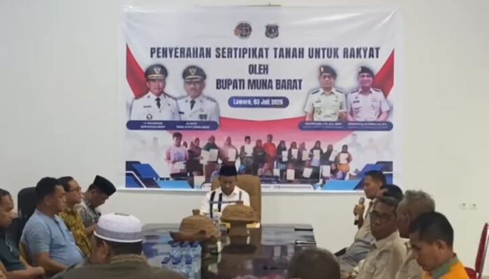 Dukung Program Strategis Nasional, Pemkab Muna Barat Pacu Percepatan PTSL 2026