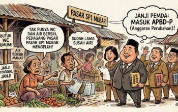 Tak Punya WC dan Air Bersih, Pedagang Pasar SP1 Mubar Mengeluh, Pemda Janji Masuk APBD-P