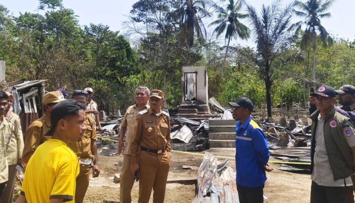 Pemda Mubar Siapkan Dana BTT untuk Korban Kebakaran Lombu Jaya, Kerugian Ditaksir Rp300 Juta