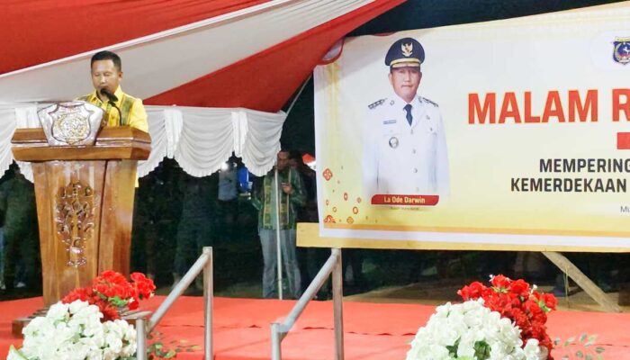 Peringati HUT Ke-81 RI, Bupati La Ode Darwin Beberkan Lompatan Pembangunan Muna Barat